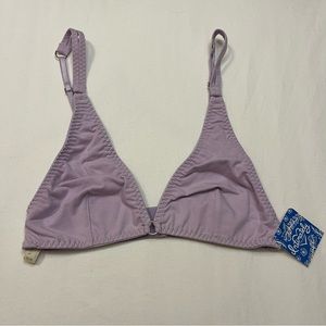 Free People Stop Me Plunge Bralette in Purple